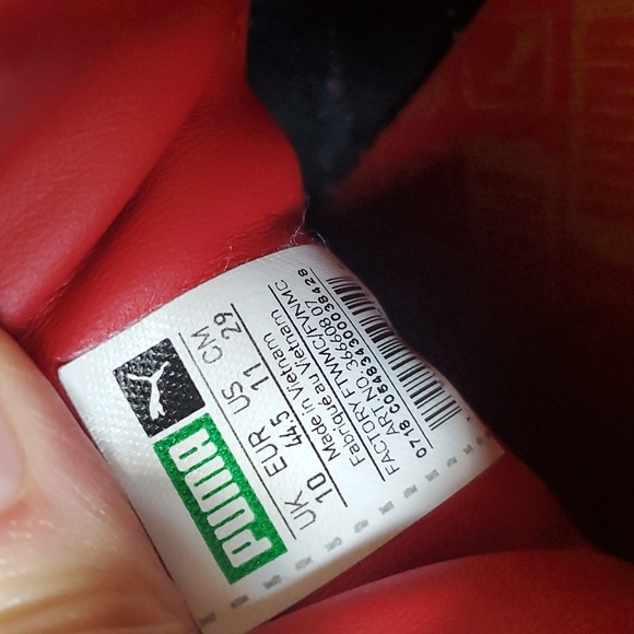 Red Puma California sneakers gum sole size 11 mens - Picture 6 of 10